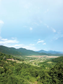 View from Girve (Vandam). Believed to be the site of a battle directed by Timur (Tamerlane) in the 1380s