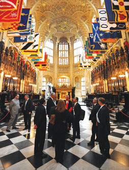 The Azerbaijani–UK delegation on a fascinating tour of Westminster Abbey during the interfaith dialogue event