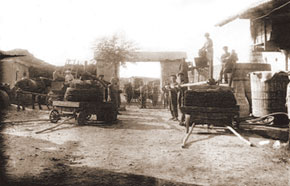 Preparing for grape-crushing, Aigenfeld