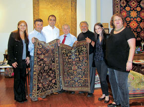 From left to right: Michelle Estrada (KF), Rovshan Ibrahimov, Adil Baguirov (KF), Jeffrey Werbock, David Zahirpour, Kelsey King and Diana Altman (KF)
