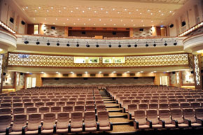 The main auditorium of the Nizami film theatre