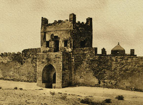 &rsquo;Ateshgah&rsquo; temple in Surakhani district, Baku. 1888