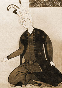Portrait of Shah Tahmasib. artist, Sultan Muhammad. Istanbul, Top-kapi Museum. 1540s
