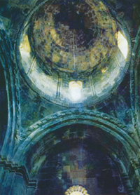 Gandzasar. The cupola