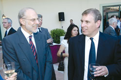 BP Azerbaijan Director David Woodward and Prince Andrew