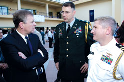 Prince Andrew meets military attaches